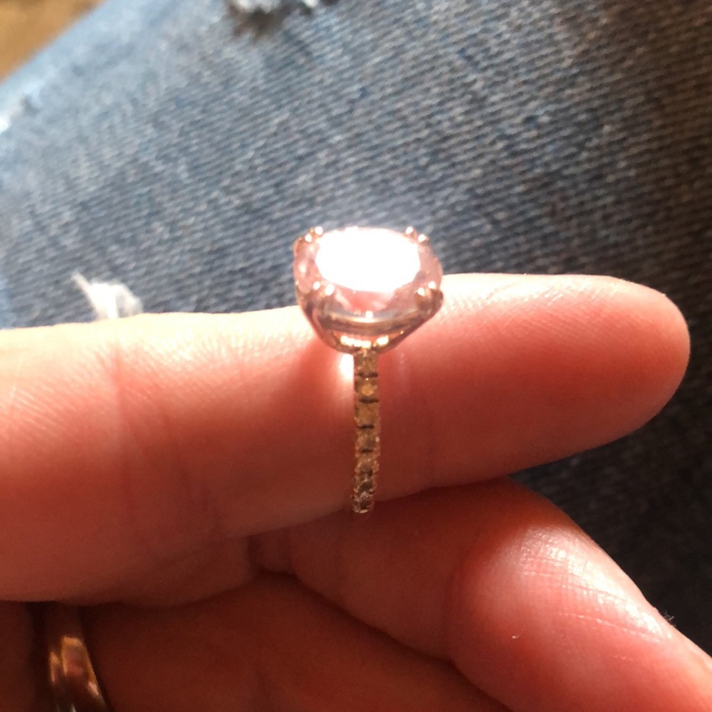 Morganite Diamond ring. - Picture 2 of 6